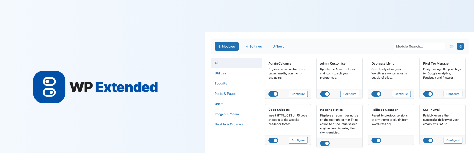 WP Extended PRO - The Ultimate WordPress Toolkit