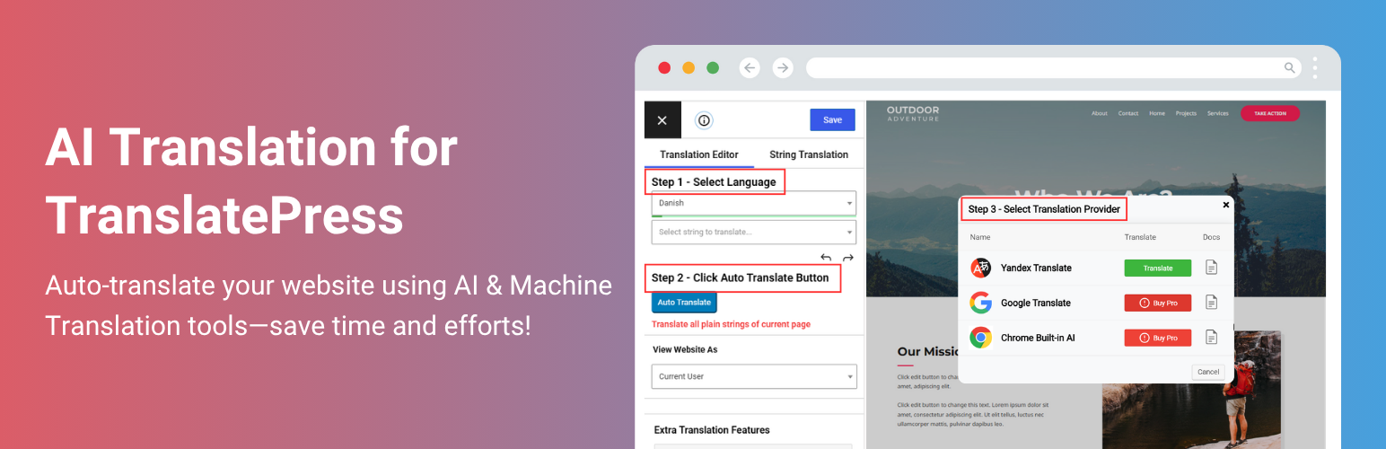 AI Translation for TranslatePress (Pro)