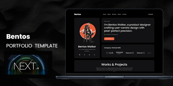 Bentos - Personal Portfolio Next JS Template
