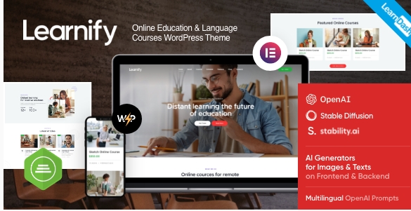 Learnify - Online Education Courses WordPress Theme