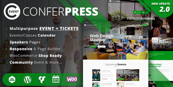 ConferPress  - Multipurpose Event Tickets WordPress Theme
