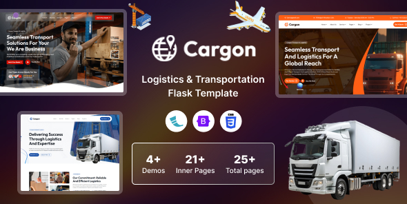 Cargon - Logistics, Cargo & Transportation Flask Template