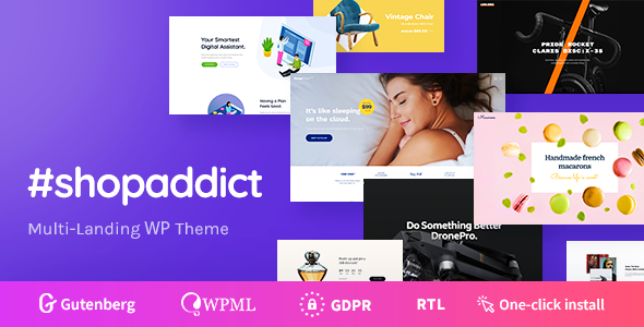 Shopaddict  - WordPress Landing Pages To Sell Anything