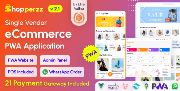 Shopperzz- PWA eCommerce CMS with POS & WhatsApp Ordering