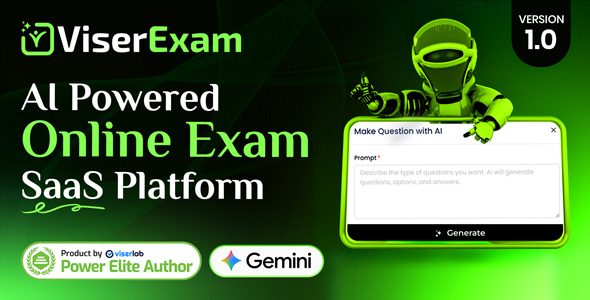 ViserExam  - AI Powered Online Exam SaaS Platform
