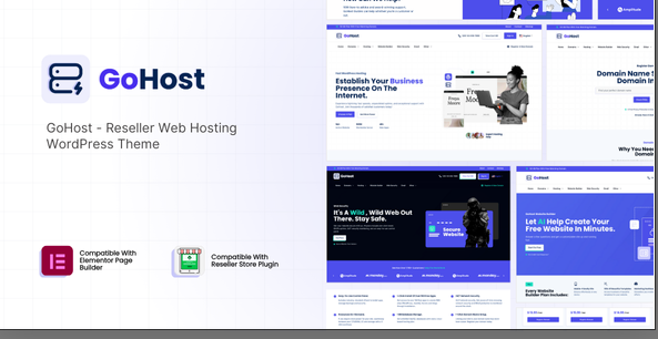 GoHost  - Reseller Web Hosting WordPress Theme