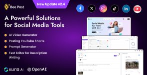 BeePost v2.4 - AI Social Media Management & Content Creation SaaS with Subscription System.jpg