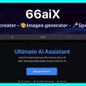 66aix  – AI Content, Chat Bot, Images Generator & Speech to Text (SAAS)